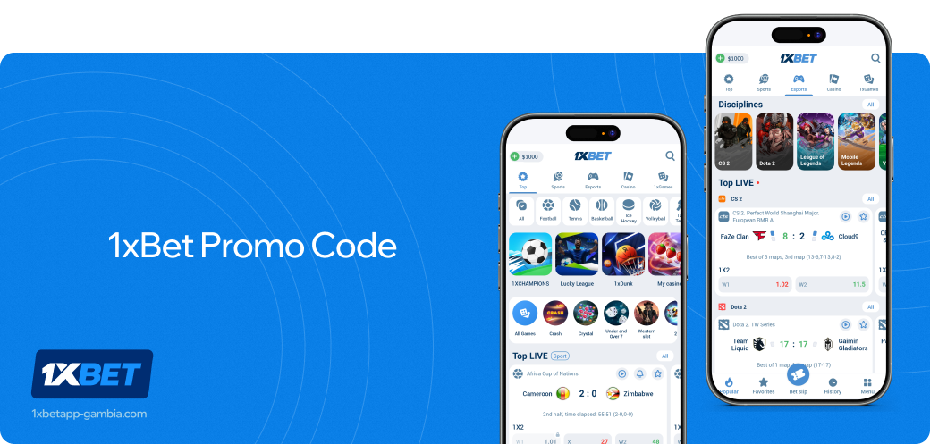 1xbet betapk Gambia Promo code