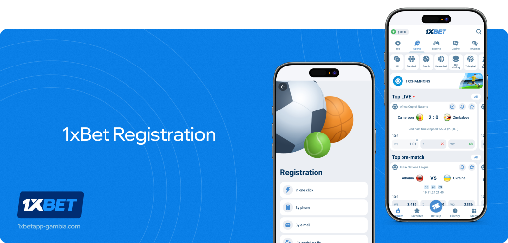 1xbet betapk Gambia Registration